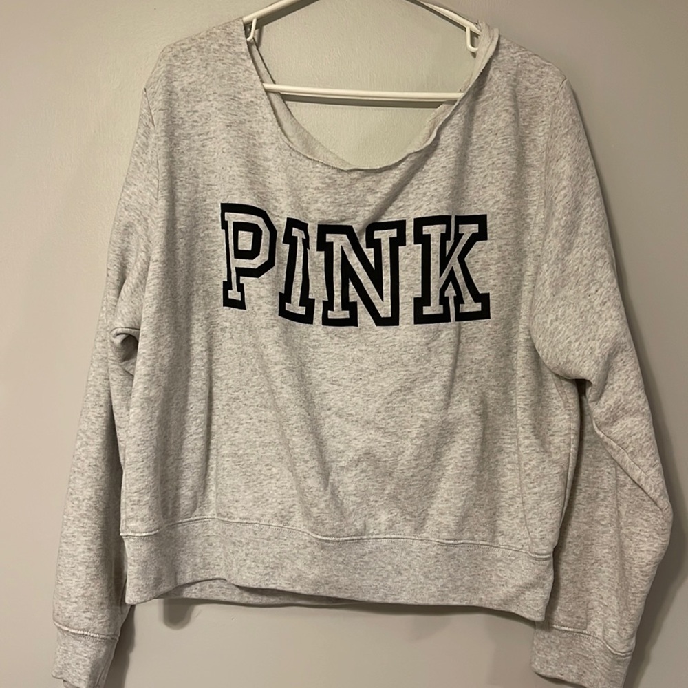 Off the shoulder PINK sweatshirt